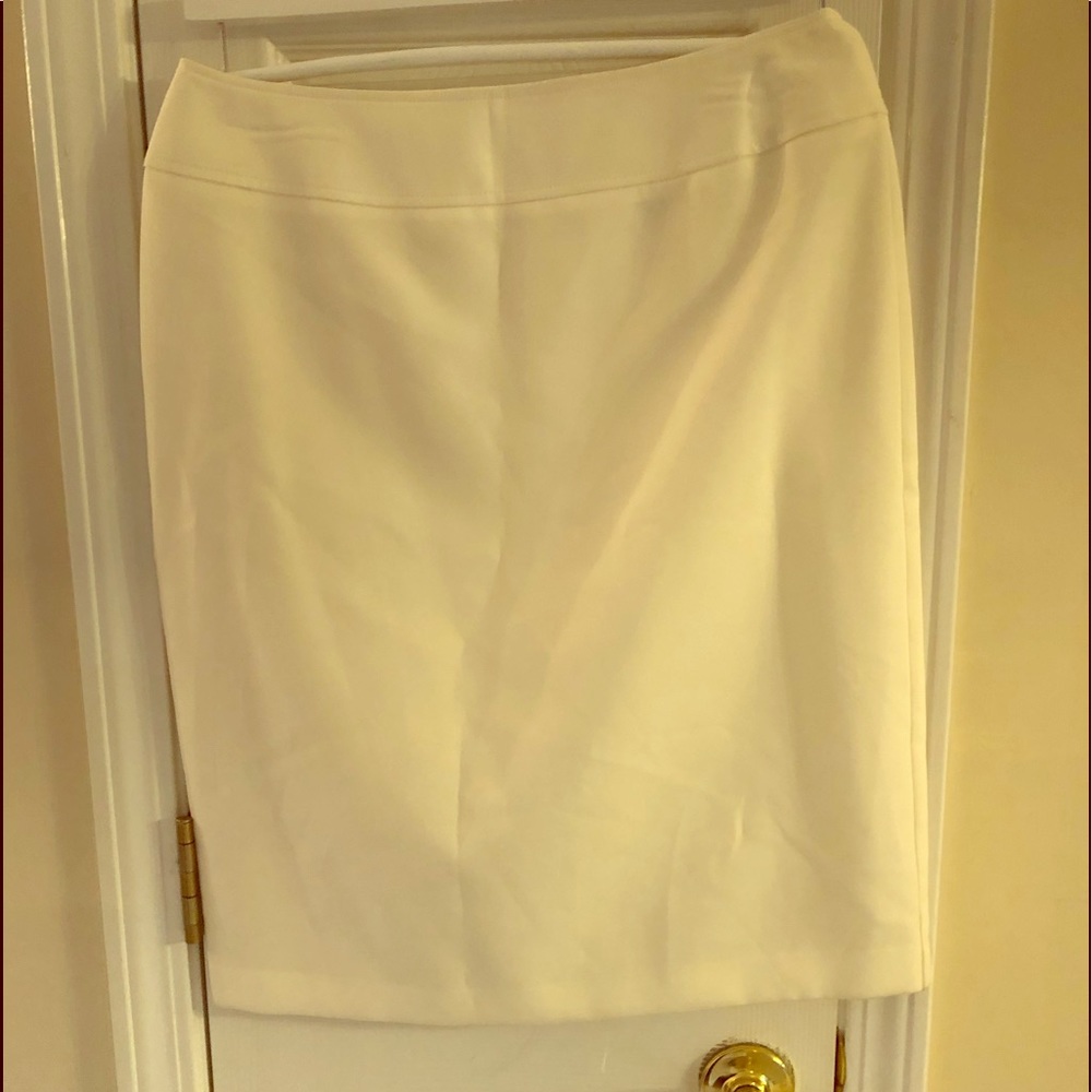 White mini skirt